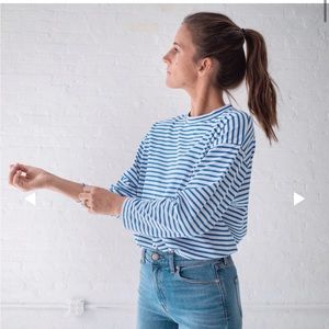 AYR The French Fry in Blue/White Stripe - S